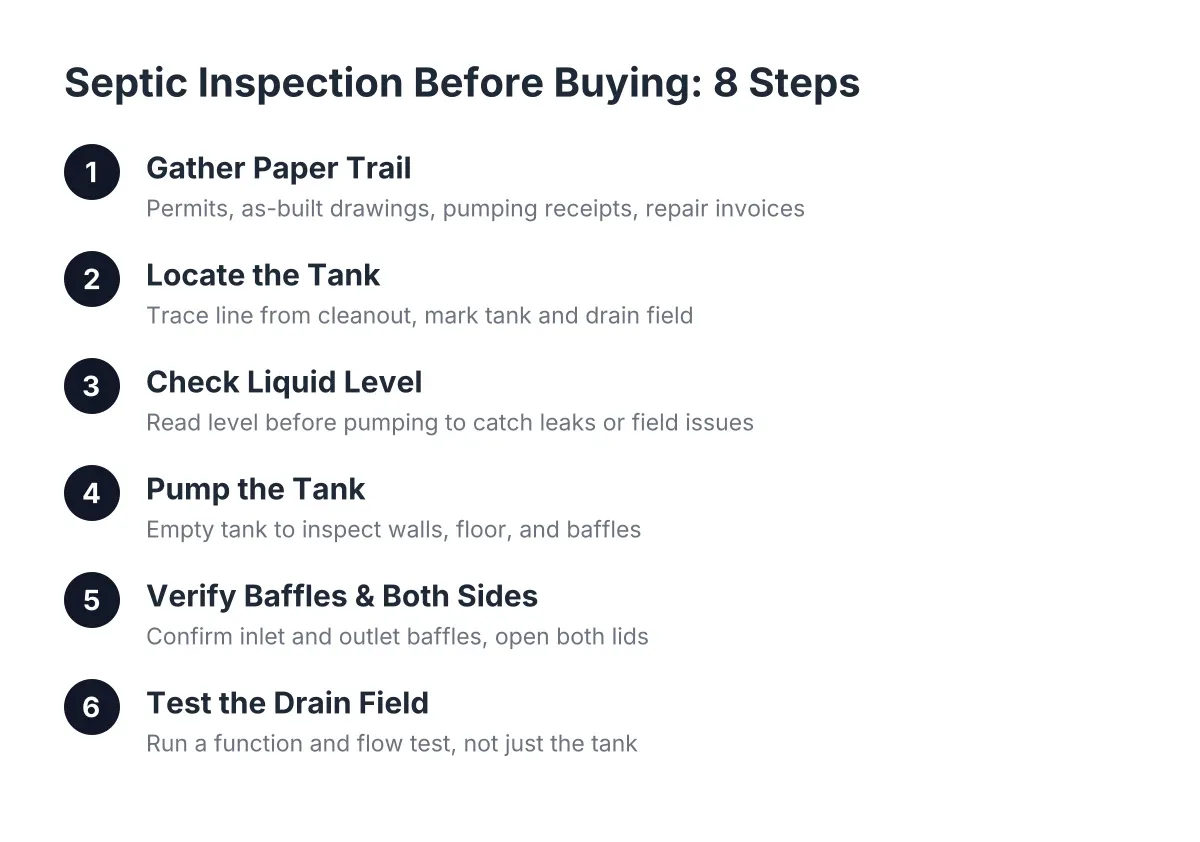 septic inspection before buying