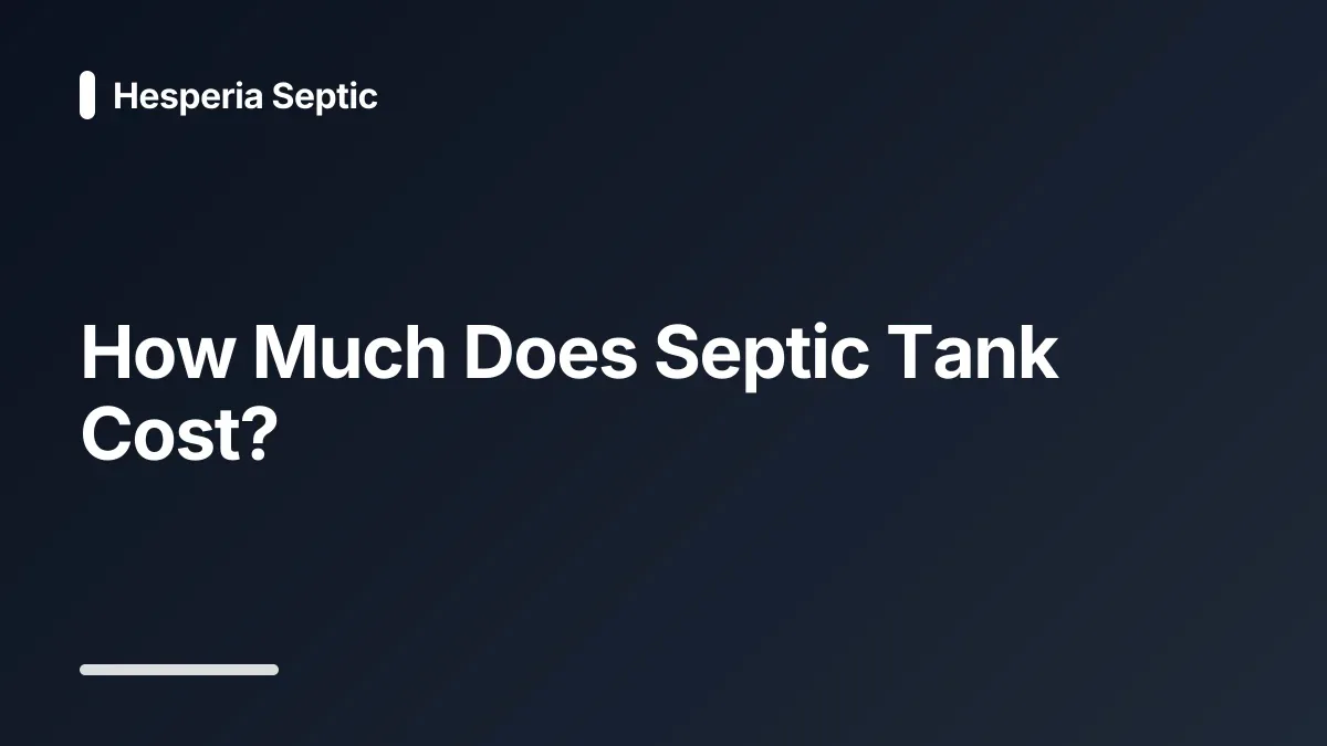 septic system cost